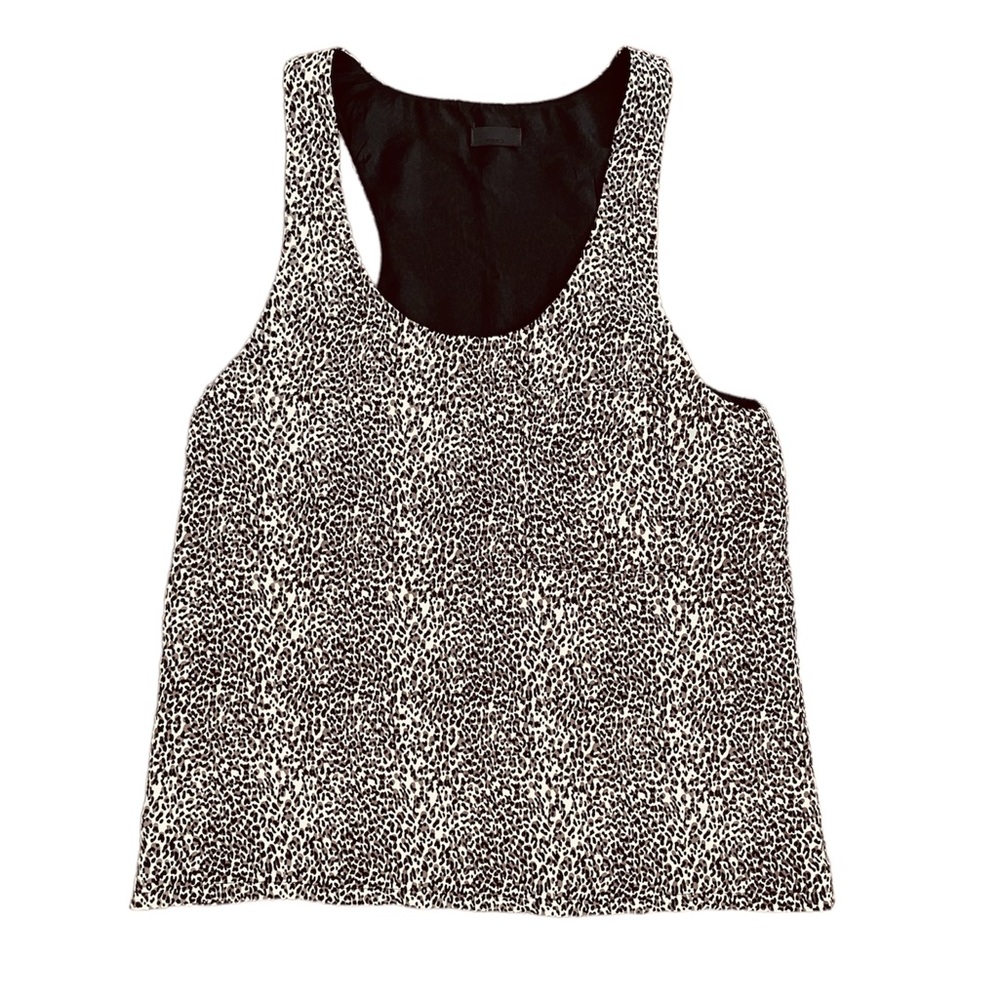 Wren Silk Leopard Print Tank Top Size S - Animal Print Safari Chic